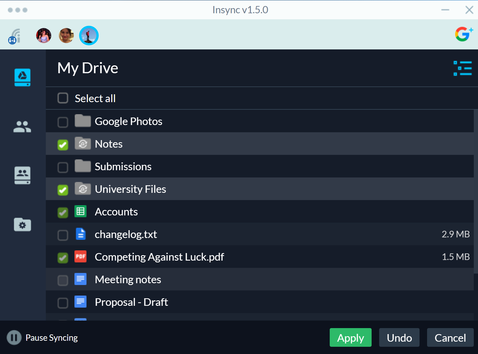 Undo for Google Drive