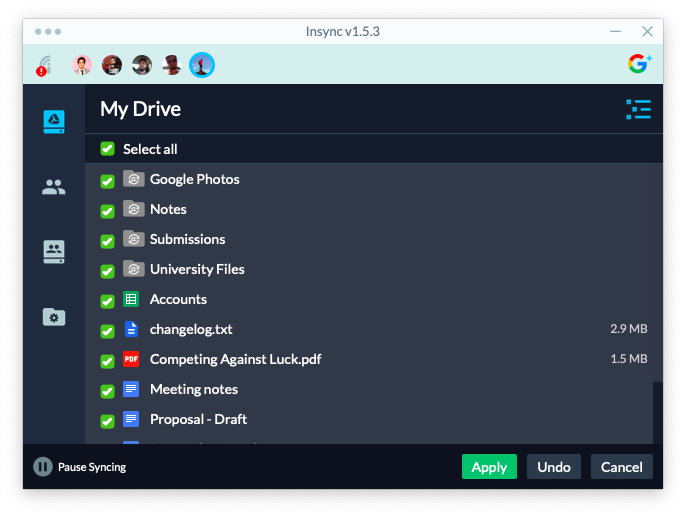 Map Google Drive to any folder on Windows, Linux and macOS