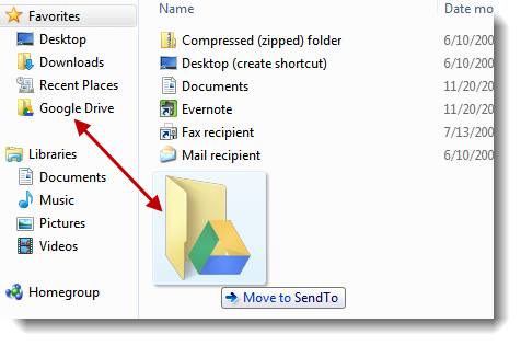 map google drive to any folder on